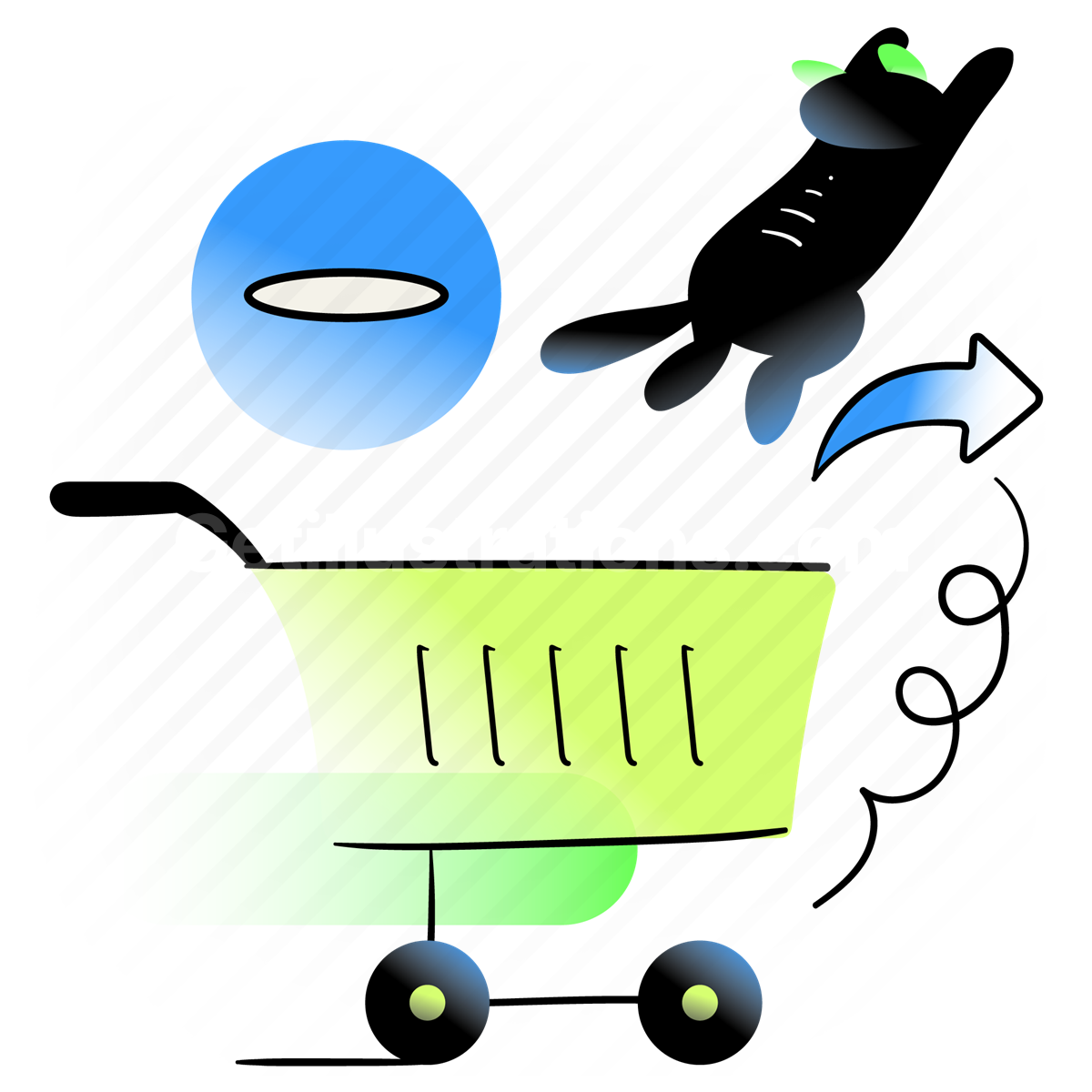 Shopping and Retail  illustration